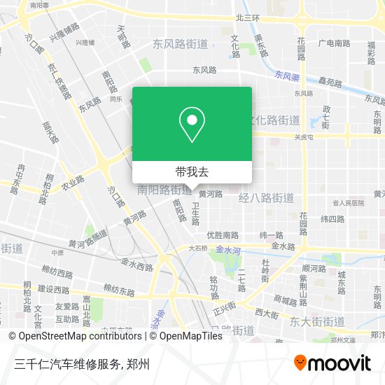 三千仁汽车维修服务地图