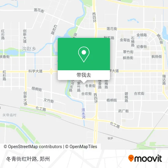 冬青街红叶路地图