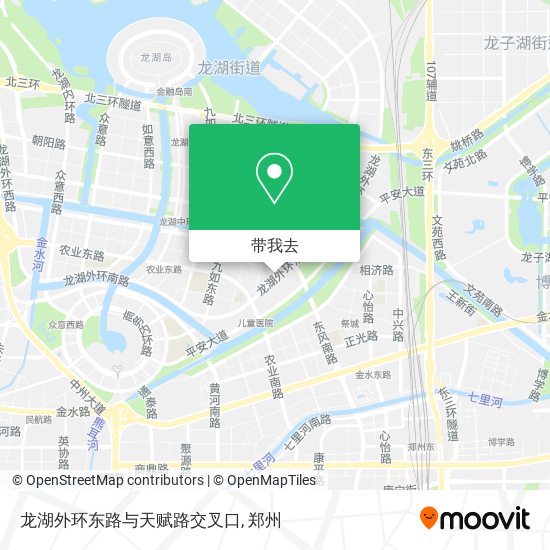 龙湖外环东路与天赋路交叉口地图