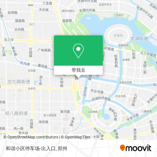和谐小区停车场-出入口地图