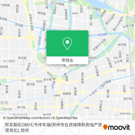 郑东新区CBD七号停车场(郑州市住房保障和房地产管理局北)地图