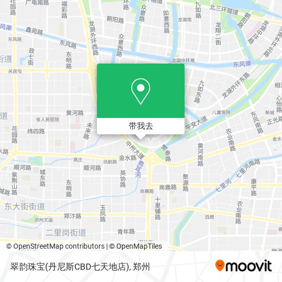 翠韵珠宝(丹尼斯CBD七天地店)地图
