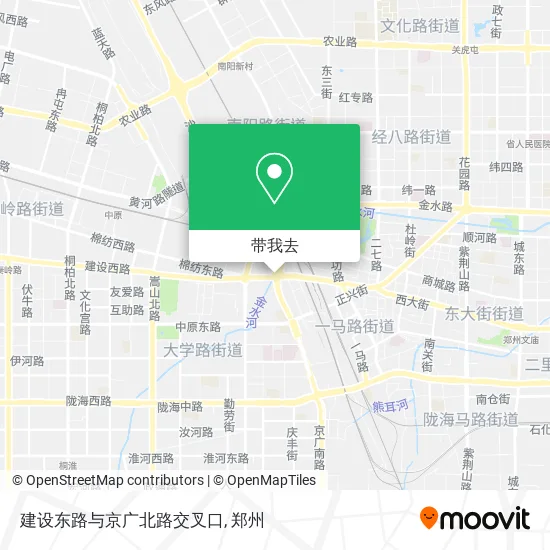 建设东路与京广北路交叉口地图