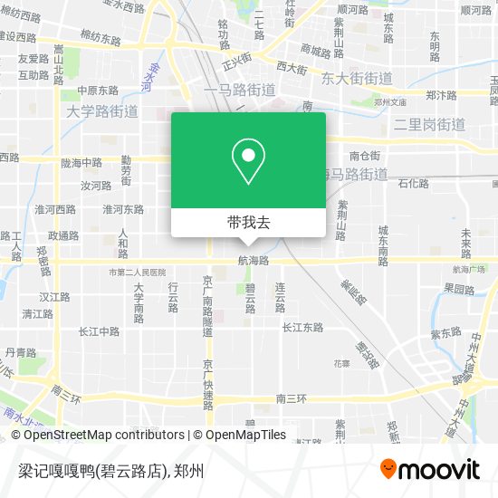梁记嘎嘎鸭(碧云路店)地图