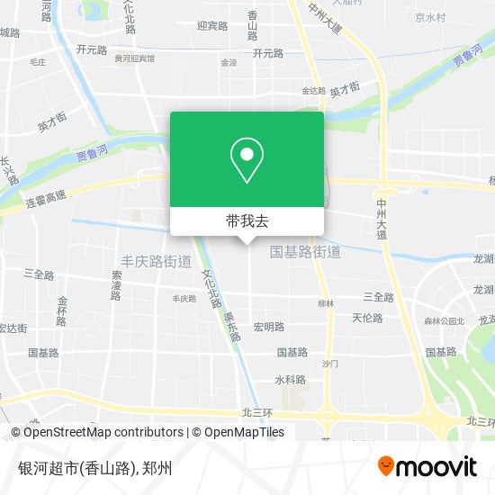 银河超市(香山路)地图