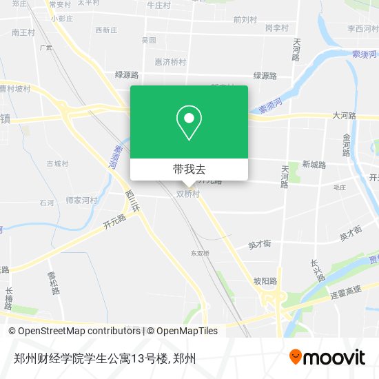 郑州财经学院学生公寓13号楼地图