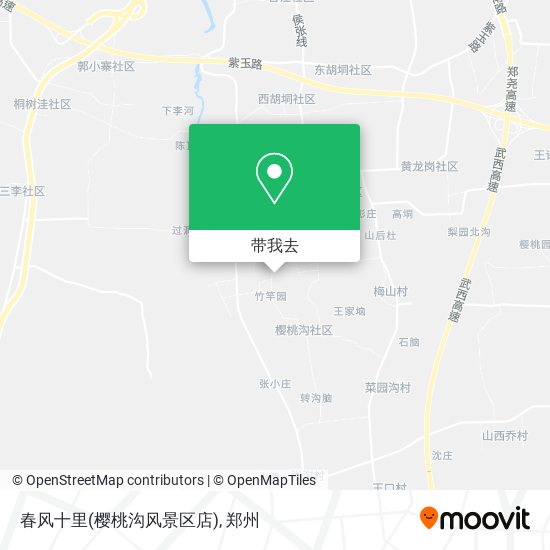 春风十里(樱桃沟风景区店)地图