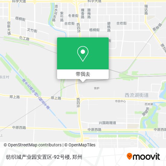 纺织城产业园安置区-92号楼地图