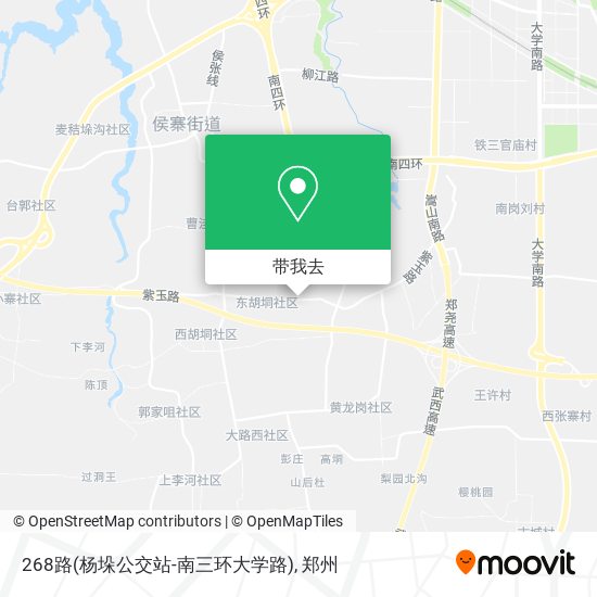 268路(杨垛公交站-南三环大学路)地图