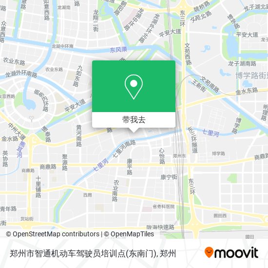 郑州市智通机动车驾驶员培训点(东南门)地图