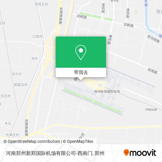 河南郑州新郑国际机场有限公司-西南门地图