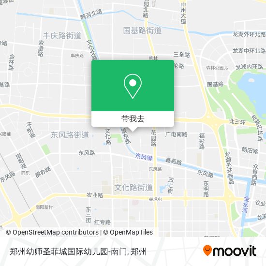 郑州幼师圣菲城国际幼儿园-南门地图