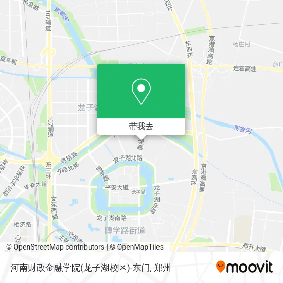 河南财政金融学院(龙子湖校区)-东门地图