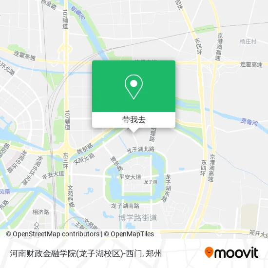 河南财政金融学院(龙子湖校区)-西门地图