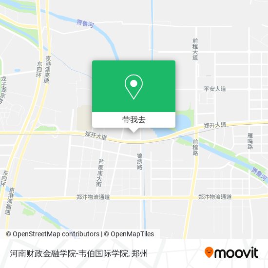 河南财政金融学院-韦伯国际学院地图