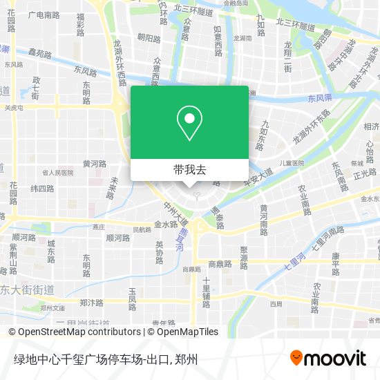 绿地中心千玺广场停车场-出口地图