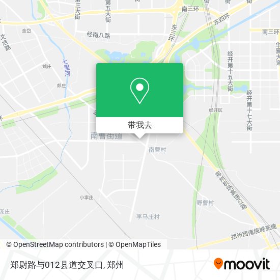 郑尉路与012县道交叉口地图