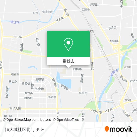 恒大城社区北门地图