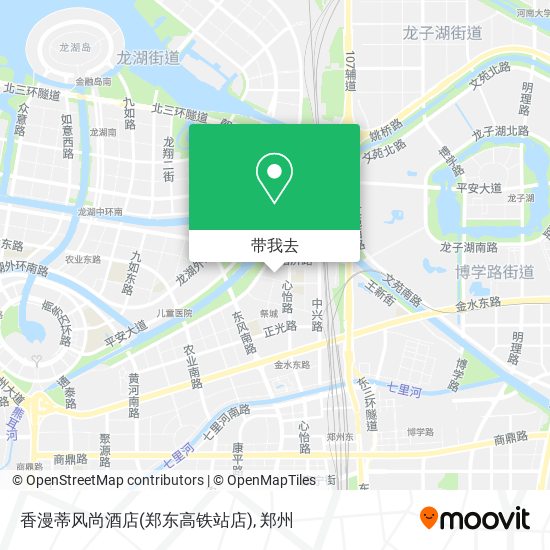 香漫蒂风尚酒店(郑东高铁站店)地图