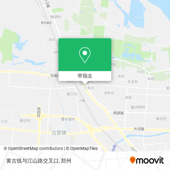 黄古线与江山路交叉口地图
