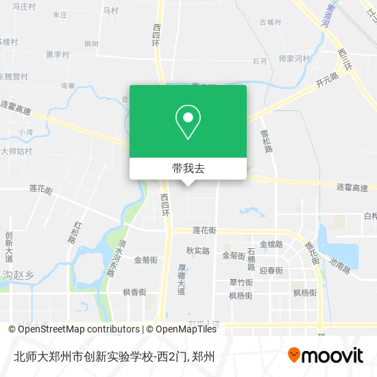 北师大郑州市创新实验学校-西2门地图