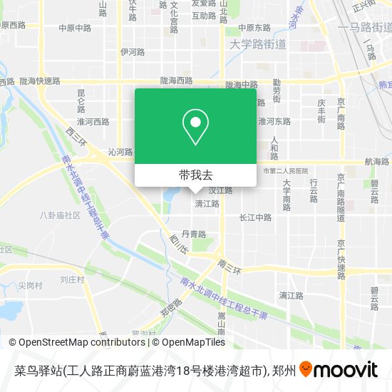菜鸟驿站(工人路正商蔚蓝港湾18号楼港湾超市)地图