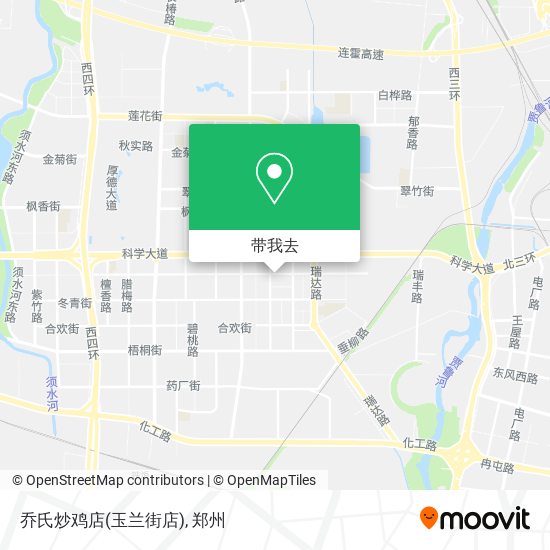 乔氏炒鸡店(玉兰街店)地图