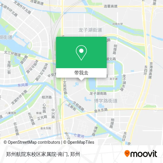 郑州航院东校区家属院-南门地图
