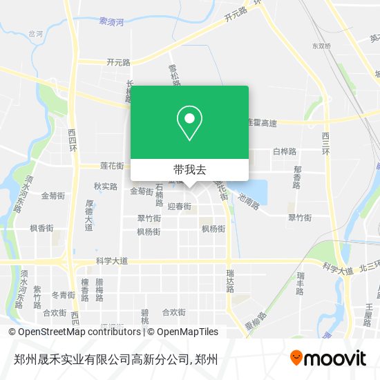 郑州晟禾实业有限公司高新分公司地图