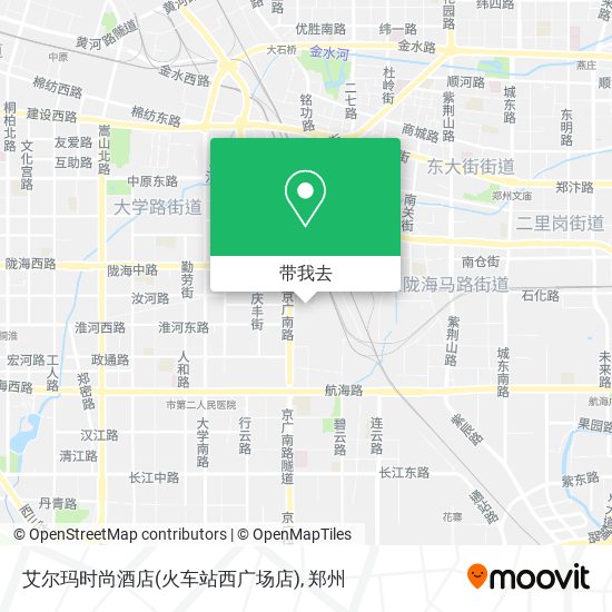 艾尔玛时尚酒店(火车站西广场店)地图