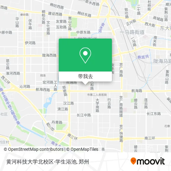 黄河科技大学北校区-学生浴池地图