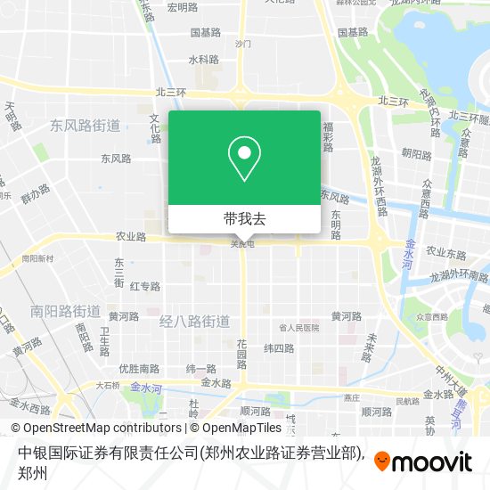 中银国际证券有限责任公司(郑州农业路证券营业部)地图