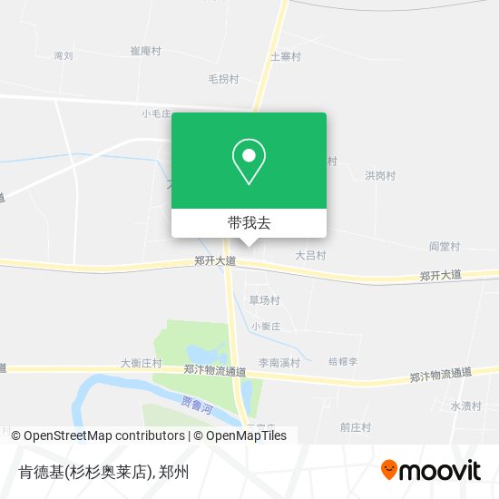 肯德基(杉杉奥莱店)地图