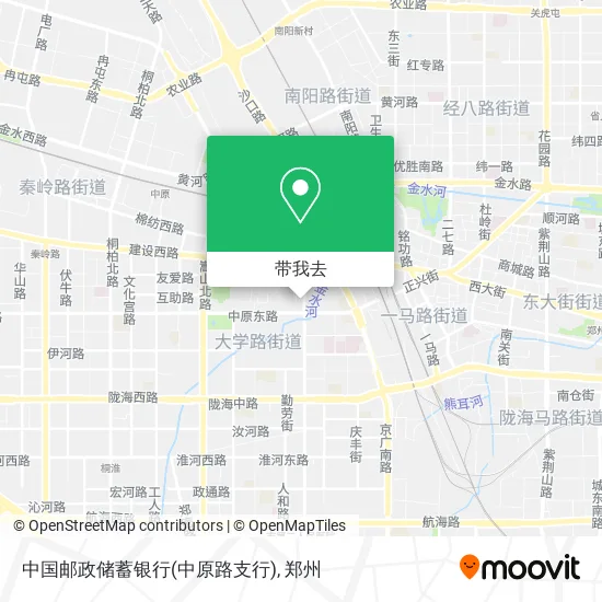 中国邮政储蓄银行(中原路支行)地图