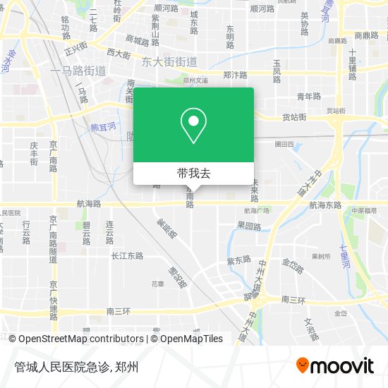 管城人民医院急诊地图