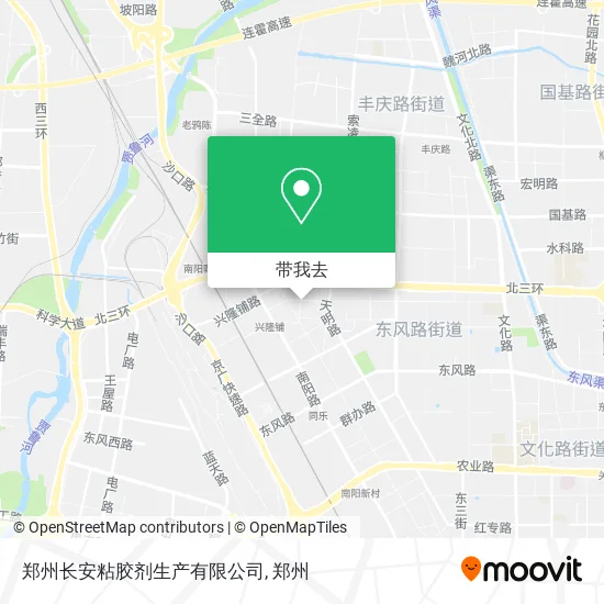 郑州长安粘胶剂生产有限公司地图
