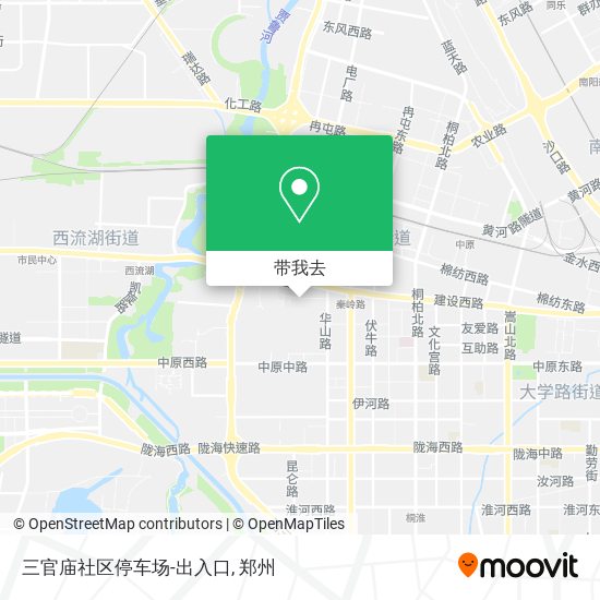 三官庙社区停车场-出入口地图