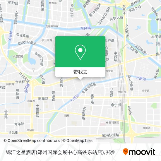 锦江之星酒店(郑州国际会展中心高铁东站店)地图