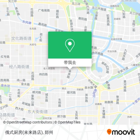 俄式厨房(未来路店)地图