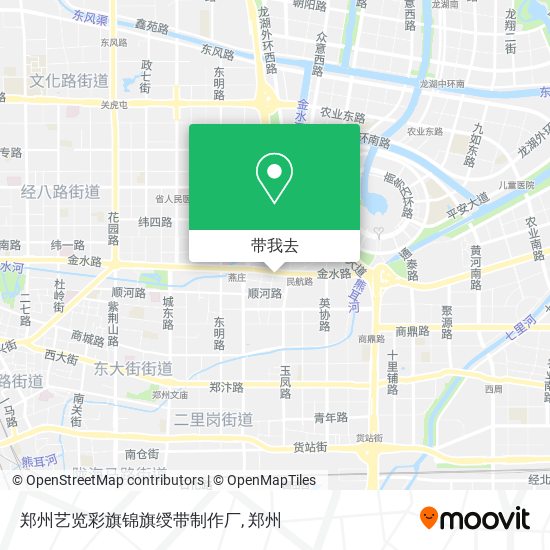 郑州艺览彩旗锦旗绶带制作厂地图