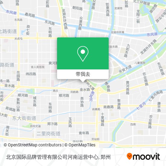 北京国际品牌管理有限公司河南运营中心地图
