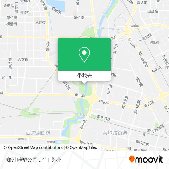 郑州雕塑公园-北门地图