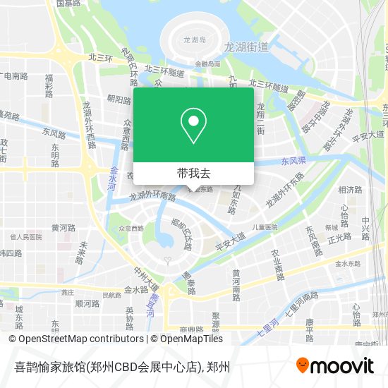 喜鹊愉家旅馆(郑州CBD会展中心店)地图