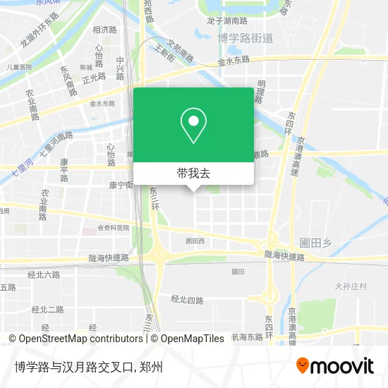 博学路与汉月路交叉口地图