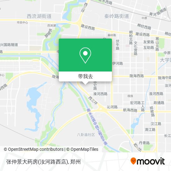 张仲景大药房(汝河路西店)地图