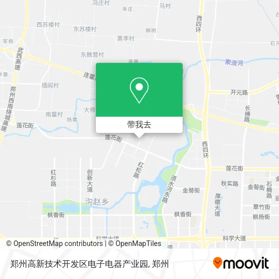 郑州高新技术开发区电子电器产业园地图