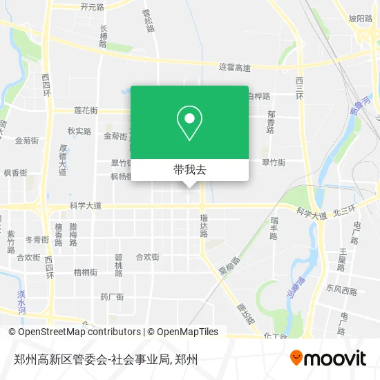 郑州高新区管委会-社会事业局地图