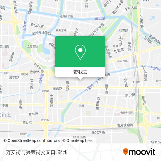 万安街与兴荣街交叉口地图