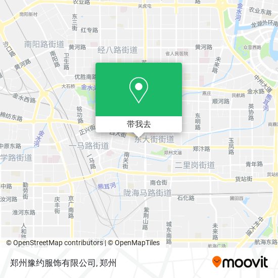 郑州豫约服饰有限公司地图