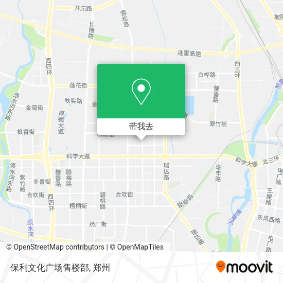 保利文化广场售楼部地图